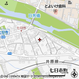 岡山県井原市七日市町674周辺の地図