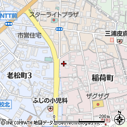 岡山県倉敷市稲荷町4-39周辺の地図