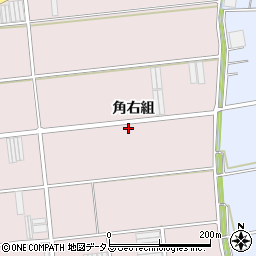 愛知県田原市堀切町角右組周辺の地図