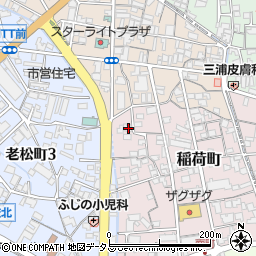 岡山県倉敷市稲荷町4-5周辺の地図