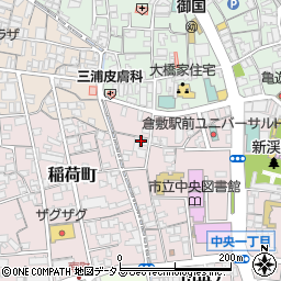 黒住教倉敷大教会所周辺の地図