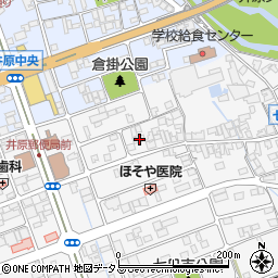 岡山県井原市七日市町45周辺の地図