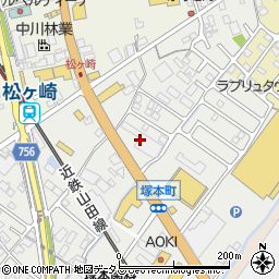 オートバックス松阪店周辺の地図