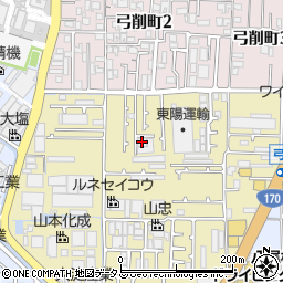 新日本鋼機本社工場周辺の地図