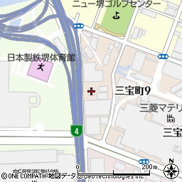 栗本商事　本社・大阪物流センター周辺の地図