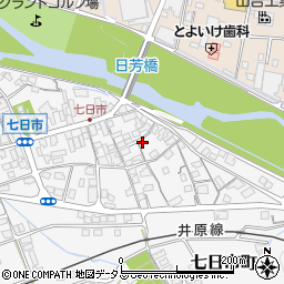 岡山県井原市七日市町666周辺の地図