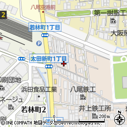 大阪府八尾市太田新町1丁目64周辺の地図