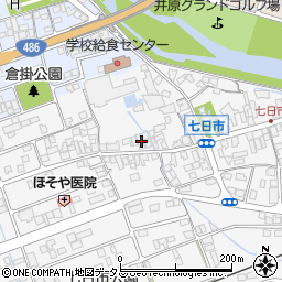 岡山県井原市七日市町564周辺の地図