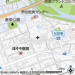 岡山県井原市七日市町568周辺の地図