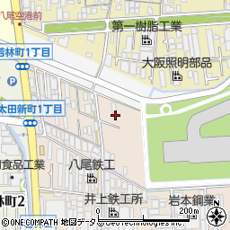 大阪府八尾市太田新町1丁目17周辺の地図