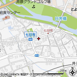 岡山県井原市七日市町625周辺の地図