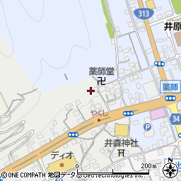 岡山県井原市笹賀町11周辺の地図