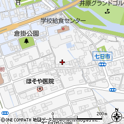 岡山県井原市七日市町569周辺の地図