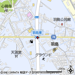 羽島東周辺の地図