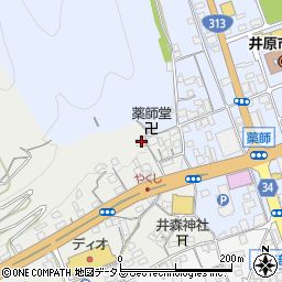 岡山県井原市笹賀町12周辺の地図
