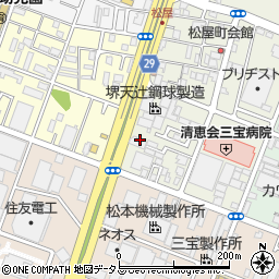 松屋診療所周辺の地図