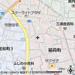 岡山県倉敷市稲荷町3-30周辺の地図