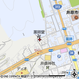 岡山県井原市笹賀町13周辺の地図