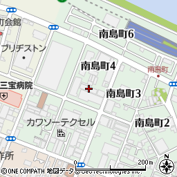 大阪府堺市堺区南島町4丁154周辺の地図