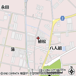 愛知県田原市堀切町植松23周辺の地図