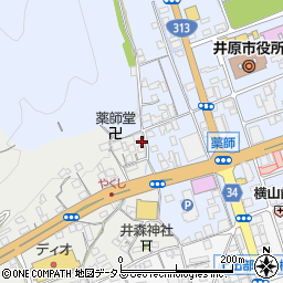 岡山県井原市笹賀町19周辺の地図