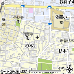 杉本町会館周辺の地図
