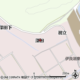 愛知県田原市伊良湖町（深田）周辺の地図