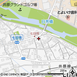 岡山県井原市七日市町646周辺の地図