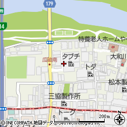 大阪府大阪市平野区瓜破南周辺の地図