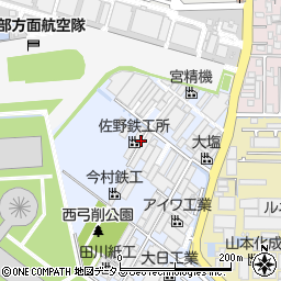 〒581-0035 大阪府八尾市西弓削の地図