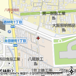 大阪府八尾市太田新町1丁目25周辺の地図