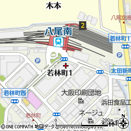 尼崎信用金庫八尾支店周辺の地図
