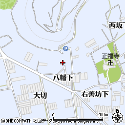 愛知県田原市小塩津町右善坊構18周辺の地図