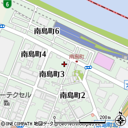 大阪府堺市堺区南島町周辺の地図