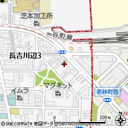 平野長吉食堂周辺の地図