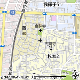大阪府大阪市住吉区山之内元町8-3周辺の地図