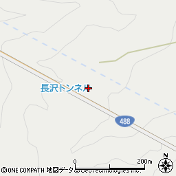 長沢トンネル周辺の地図