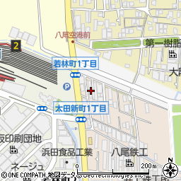 大阪府八尾市太田新町1丁目50周辺の地図