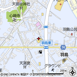 株式会社中原三法堂　羽島店周辺の地図