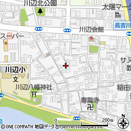エステイトＥ長吉川辺周辺の地図