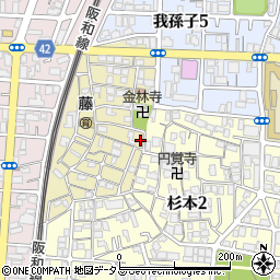 大阪府大阪市住吉区山之内元町8-2周辺の地図