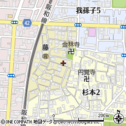 大阪府大阪市住吉区山之内元町8-7周辺の地図