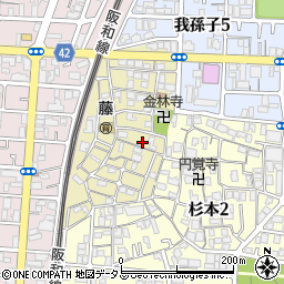 大阪府大阪市住吉区山之内元町8-8周辺の地図