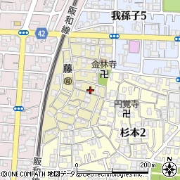 大阪府大阪市住吉区山之内元町8周辺の地図