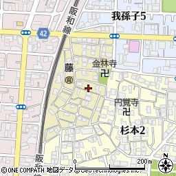 大阪府大阪市住吉区山之内元町8-9周辺の地図