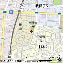 大阪府大阪市住吉区山之内元町8-21周辺の地図
