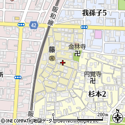 大阪府大阪市住吉区山之内元町8-10周辺の地図