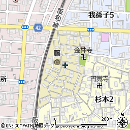 大阪府大阪市住吉区山之内元町8-15周辺の地図