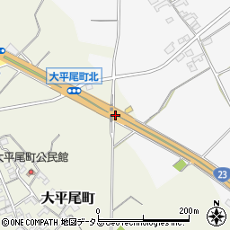 大平尾町周辺の地図