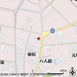 愛知県田原市堀切町植松17周辺の地図